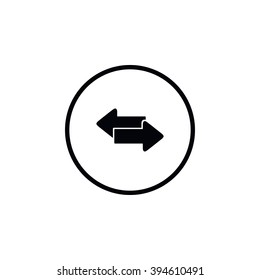 Icon by arrows to the right and left.