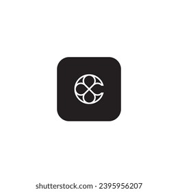 icon c modern, simple, abstract