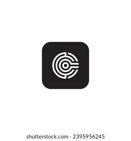 icon c modern, simple, abstract
