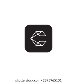 Symbol c modern, einfach, abstrakt