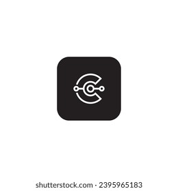 icon c modern, simple, abstract