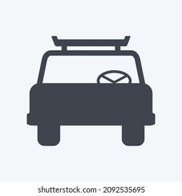 Icon Cab - Glyph Style - Simple illustration,Editable stroke,Design template vector, Good for prints, posters, advertisements, announcements, info graphics, etc.