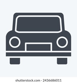 Icon Cab. related to Leisure and Travel symbol. glyph style. simple design illustration.