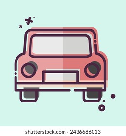 Icon Cab. related to Leisure and Travel symbol. MBE style. simple design illustration.
