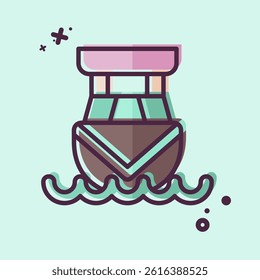 Icon Cabin Cruiser. related to Vehicle symbol. MBE style. editable