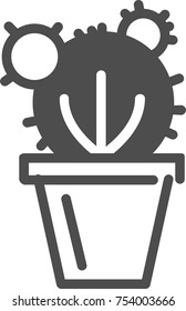 icon cactus, office, web design, symbol
