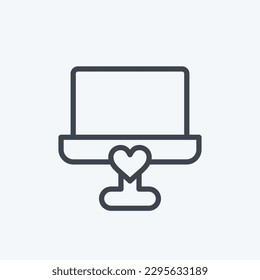 Icon Cake. related to Decoration symbol. line style. simple design editable. simple illustration