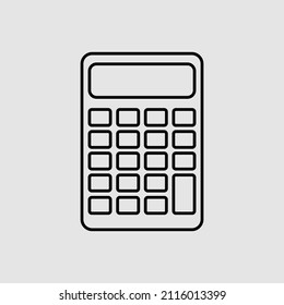 icon calculator black and white