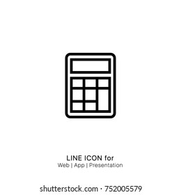 Icon calculator graphic design single icon vector