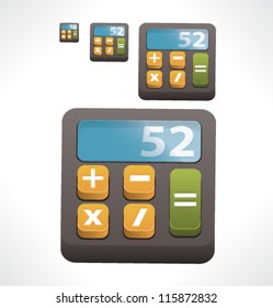 Icon calculator. Set size.
