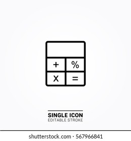Icon calculator single icon graphic designs