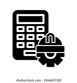 Icon Calculator With Style Glyph