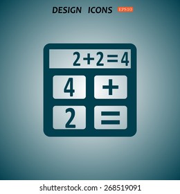 icon calculator. icon. vector design