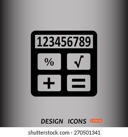 icon calculator. icon. vector design
