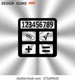icon calculator. icon. vector design