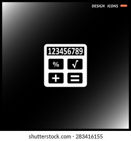 icon calculator. icon. vector design