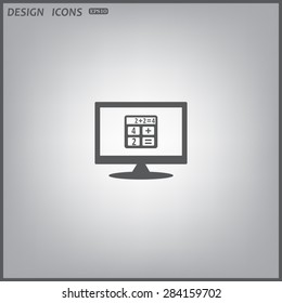 icon calculator. icon. vector design