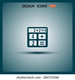 icon calculator. icon. vector design