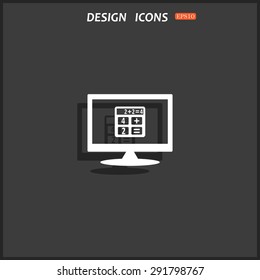 icon calculator. icon. vector design