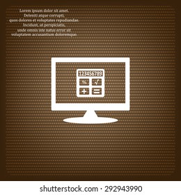 icon calculator. icon. vector design