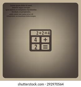 icon calculator. icon. vector design