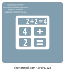 icon calculator. icon. vector design
