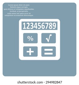 icon calculator. icon. vector design
