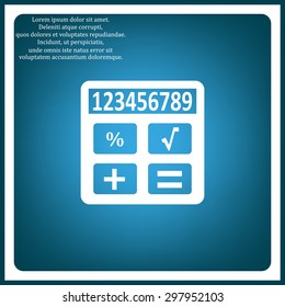 icon calculator. icon. vector design