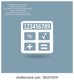 icon calculator. icon. vector design