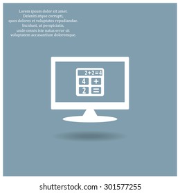 icon calculator. icon. vector design