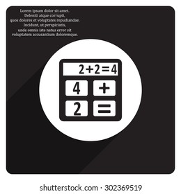 icon calculator. icon. vector design