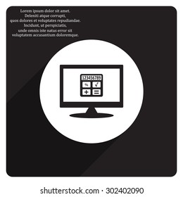 icon calculator. icon. vector design