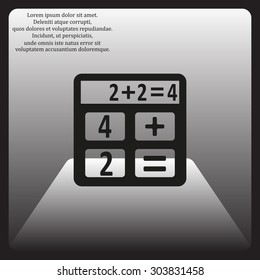 icon calculator. icon. vector design