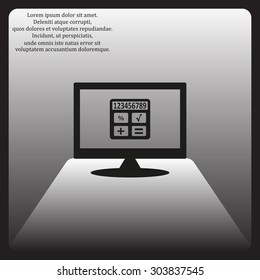 icon calculator. icon. vector design