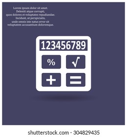 icon calculator. icon. vector design