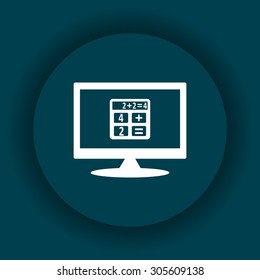 icon calculator. icon. vector design