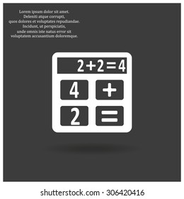 icon calculator. icon. vector design