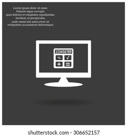 icon calculator. icon. vector design