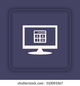 icon calculator. icon. vector design