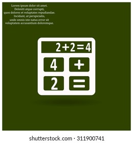 icon calculator. icon. vector design