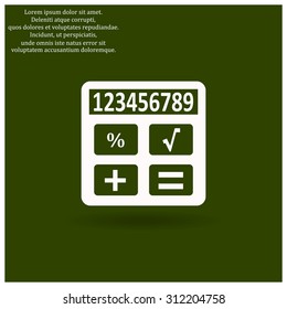 icon calculator. icon. vector design