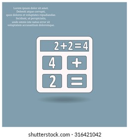 icon calculator. icon. vector design