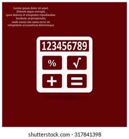 icon calculator. icon. vector design