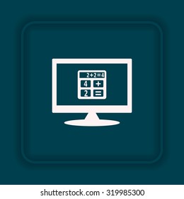 icon calculator. icon. vector design