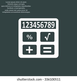 icon calculator. icon. vector design