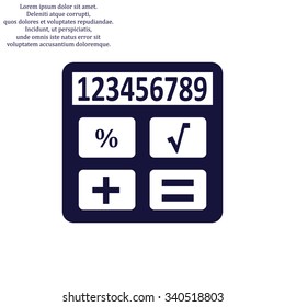 icon calculator. icon. vector design