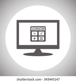 icon calculator. icon. vector design