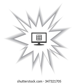 icon calculator. icon. vector design