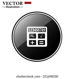 icon calculator, vector illustration, EPS 10