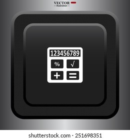 icon calculator, vector illustration, EPS 10